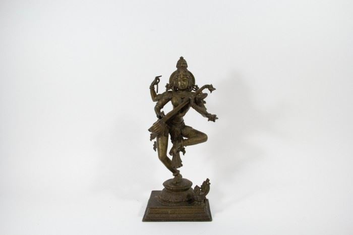 A Bronze Figure of Saraswati
