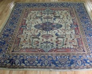 Antique And Finely Hand Woven Roomsize Carpet 
