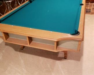 Vintage full size pool table