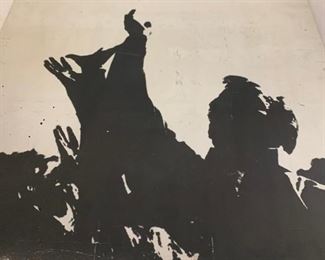 Line Out Mounted Poster, $55