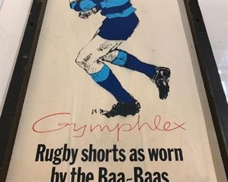 Gymphlex Promotional Rugby Poster ORIGINAL Rugby Shorts, $55