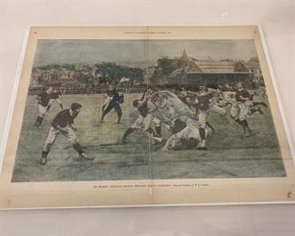 Early Harpers Weekly Rugby Print, $90