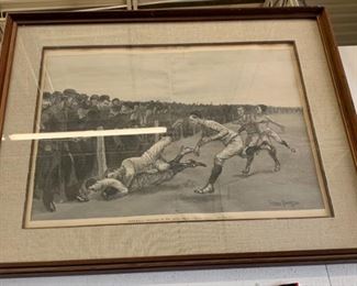 Collision at the Ropes, FRAMED, $275
