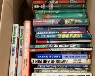 A          Rugby Books, $5 to $25, Tell us what you want from the lettered box, and we can give you a price. CALL 703-560-1919 and give us the letter and title, then we'll give you the price. OR you can email us at mgodek@aol.com. Let us know if you want all of them and make us an offer!