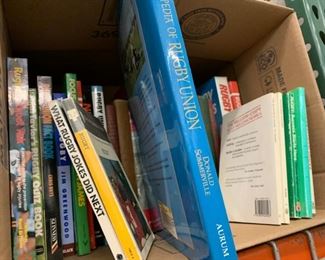 D          Rugby Books, $5 to $25, Tell us what you want from the lettered box, and we can give you a price. CALL 703-560-1919 and give us the letter and title, then we'll give you the price. OR you can email us at mgodek@aol.com. Let us know if you want all of them and make us an offer!