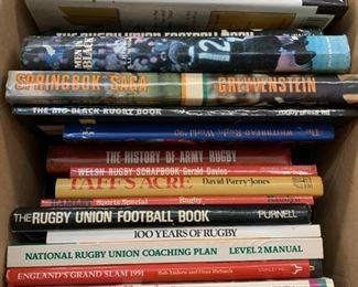 O          Rugby Books, $5 to $25, Tell us what you want from the lettered box, and we can give you a price. CALL 703-560-1919 and give us the letter and title, then we'll give you the price. OR you can email us at mgodek@aol.com. Let us know if you want all of them and make us an offer!