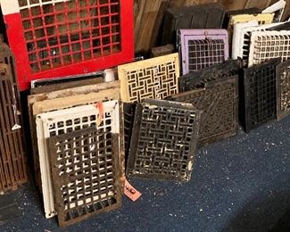 Floor register grates--hard to find, but we have a few left. Stagecoach Antiques is Offering 50% or more of ALL Inventory and Shelving units in the brick and mortar shop--July 26-28, 10-5 each day--see you in the shop!