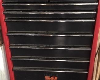 Tool cabinet by Husky; some hand tools inside will sell with it; also more hand tools will be available