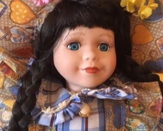 Detail of collector doll by Katrina Morandi