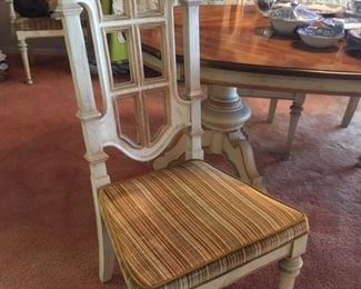 Detail of 6 matching chairs by Stanley Furniture Co. of VA