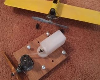 The fourth U-Control Line model plane; also a mounted Fox 36X U-Control Line Plane Engine