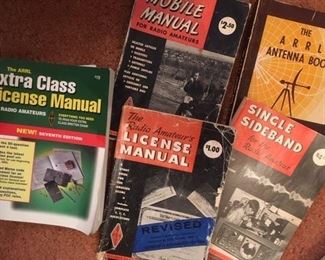 Numerous publications on Ham amateur radios, licensing &  antennas