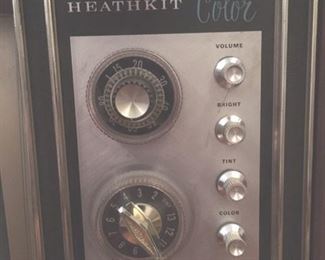 Detail of Heathkit color TV 