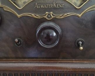 Detail of Atwater Kent Radio (new dial is included; see next photo)