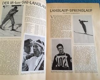 An inside spread of Olympic 36, with all stickers in place (purchased with cigarette packs)