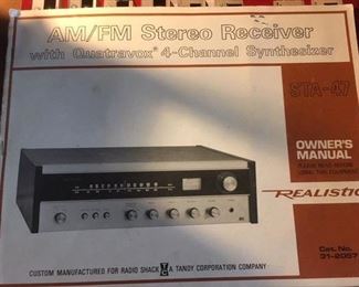 Manual for Realistic stereo receiver