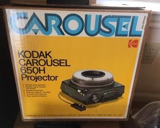 Kodak Carousel Model 650H Projector, in box: there are THREE available