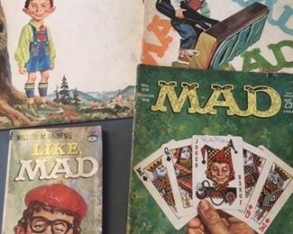1960s MAD magazines and small paperback