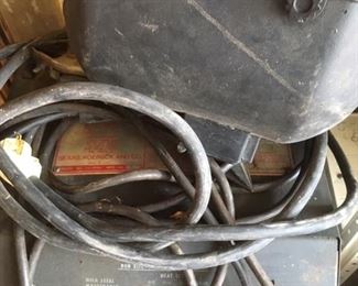 Tig welder by Sears-Roebuck with helmet