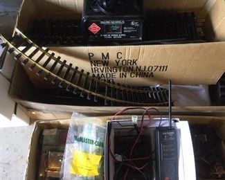 Tracks and power units/controllers that go with the new in box Christmas Tree Farm train;