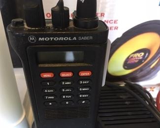 12-Channel radio with power charger, Saber model by Motorola