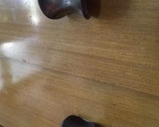 Knob pull detail on MCM dresser