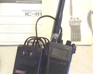 Wideband Receive Model IC-R1 by Icom, with manual
