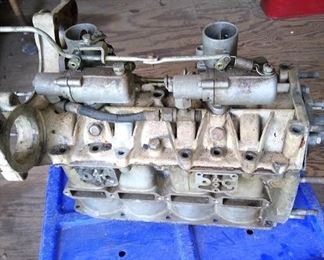 This extra engine block goes with the Mercury Mark 58AE Super Thunderbolt outboard