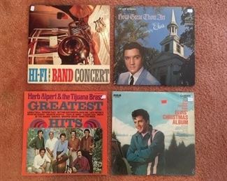 HiFi Band Concert, Elvis "How Great Thou Art", Herb Alpert, Elvis "Christmas Album"