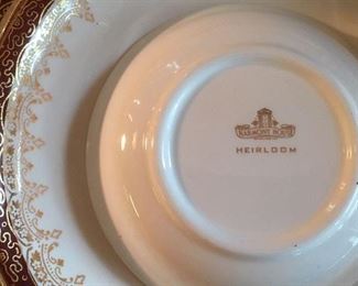 Sepia mark on fine china "Heirloom" by Harmony House