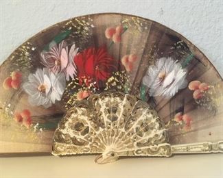 Detail of painted fan