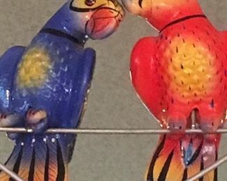 Vintage "Love Birds" folk art from Mexico
