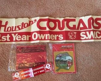 Cougars ephemera, including program of the 1977 Cotton Bowl in Dallas