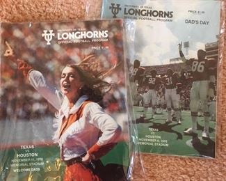 Longhorns programs,  "Texas vs. Houston", 1976 & 1978