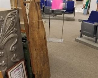 Old wood ironing board