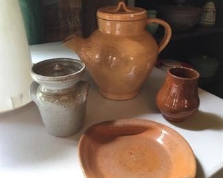 Great vintage teapot and more Jugtown ware