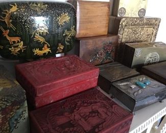 Vintage and antique boxes