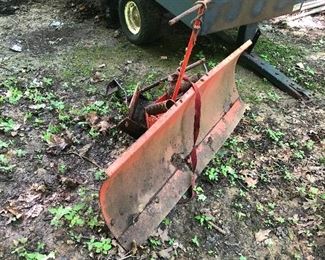Plow for lawn tractor