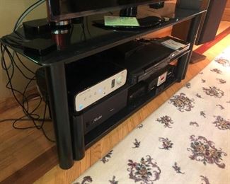 Tv stand for sale, electronics not for sale.