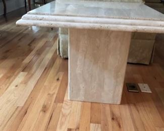 Marble end tables imported from Italy.  2 are available