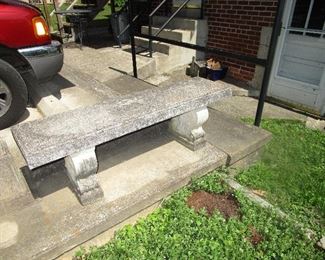 concrete bench