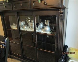 Black contemporary display/China cabinet