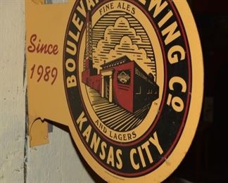 First Edition Boulevard Beer Metal Flange Sign