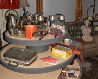 Store Display, Antique Stereo Viewers, Silverplate