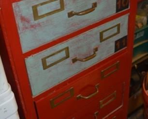Antique Cabinet, painted