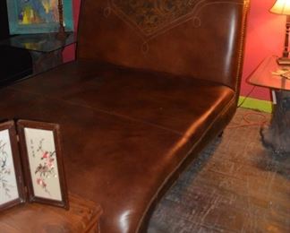 Nice Leather Chaise Lounge from Mexico