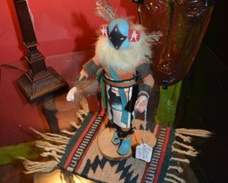 Murano Glass, Kachina doll,