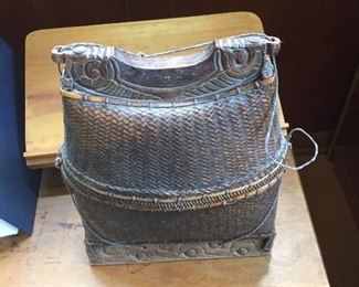 Antique rice baskets $45