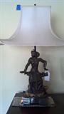 ***G-O-R-G-E-O-U-S***Antique Figural Bronze Lamp-