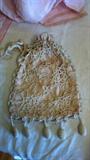 ***Turn-Of-Century** Pink/Cream Hand-Crochet Hand Bag--Lovely!!